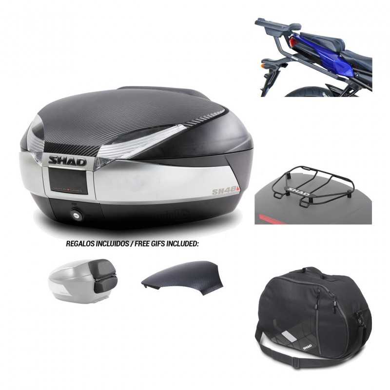 SHAD Baul trasero + herraje montaje accesorios SH48 KIT-180532