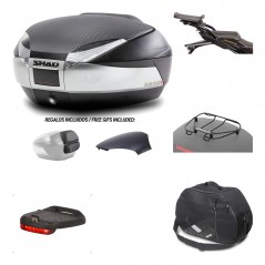 SHAD Baul trasero + herraje montaje accesorios SH48 KIT-180483