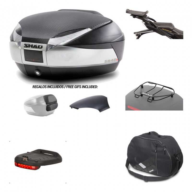 SHAD Baul trasero + herraje montaje accesorios SH48 KIT-180483