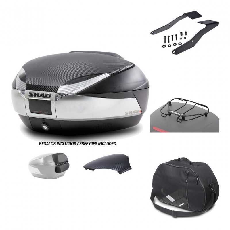 Rear trunk + mounting hardware + accessories  SH48