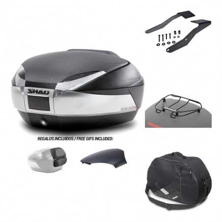 SHAD Baul trasero + herraje montaje accesorios SH48 KIT-180582