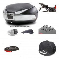 SHAD Baul trasero + herraje montaje accesorios SH48 KIT-180283