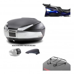 SHAD Baul trasero + herraje montaje parrilla portabultos superior SH48 KIT-180485