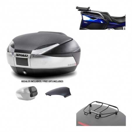 SHAD Baul trasero + herraje montaje parrilla portabultos superior SH48 KIT-180485