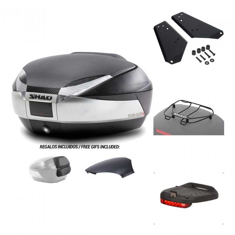 SHAD Baul trasero + herraje montaje accesorios SH48 KIT-180336