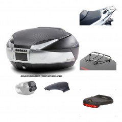 SHAD Baul trasero + herraje montaje accesorios SH48 KIT-180436