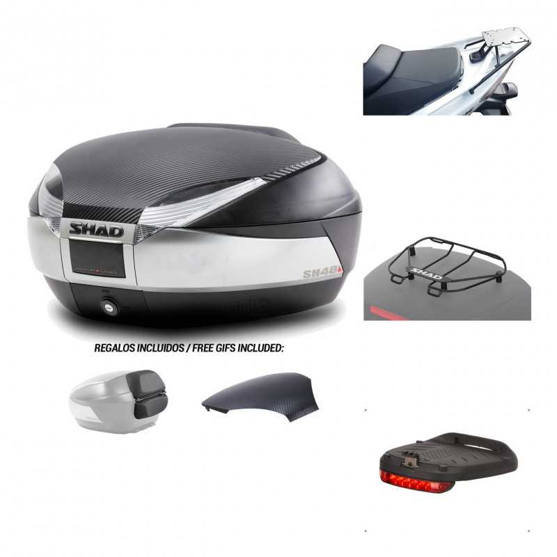 SHAD Baul trasero + herraje montaje accesorios SH48 KIT-180436
