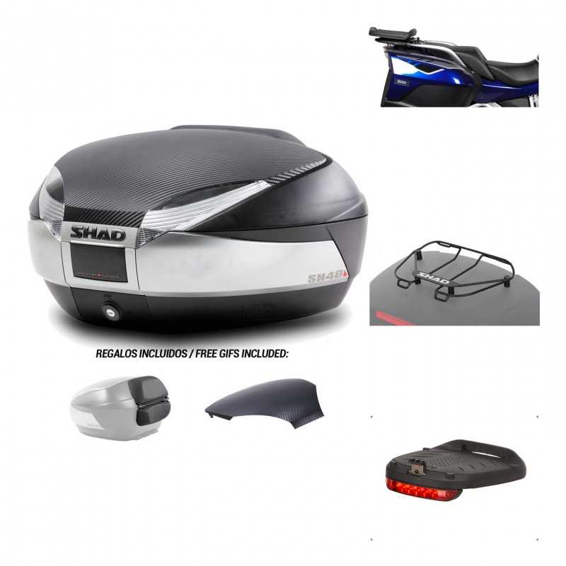 SHAD Baul trasero + herraje montaje accesorios SH48 KIT-180486
