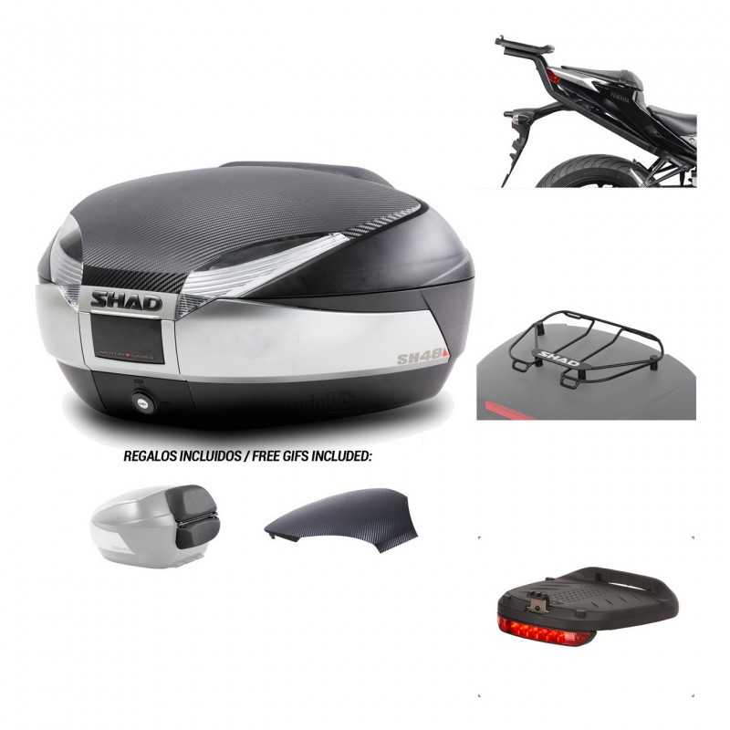 SHAD Baul trasero + herraje montaje accesorios SH48 KIT-180586