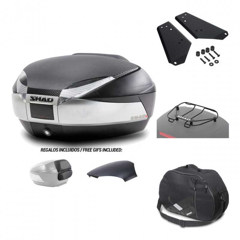 SHAD Baul trasero + herraje montaje accesorios SH48 KIT-180337