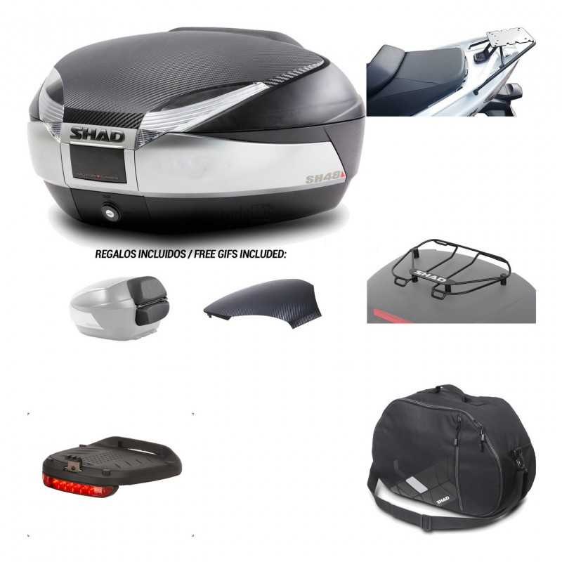 SHAD Baul trasero + herraje montaje accesorios SH48 KIT-180438