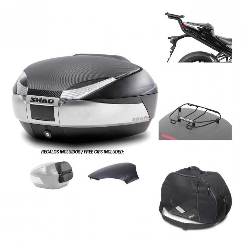 SHAD Baul trasero + herraje montaje accesorios SH48 KIT-180587