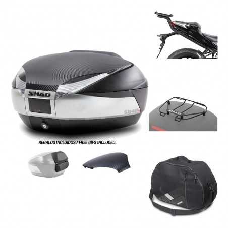 SHAD Baul trasero + herraje montaje accesorios SH48 KIT-180587