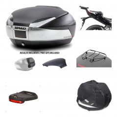 SHAD Baul trasero + herraje montaje accesorios SH48 KIT-180588