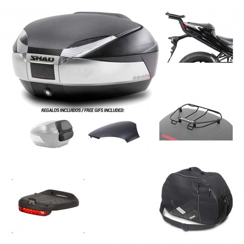SHAD Baul trasero + herraje montaje accesorios SH48 KIT-180588