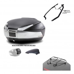 SHAD Baul trasero + herraje montaje parrilla portabultos superior SH48 KIT-180290