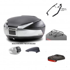 SHAD Baul trasero + herraje montaje accesorios SH48 KIT-180291