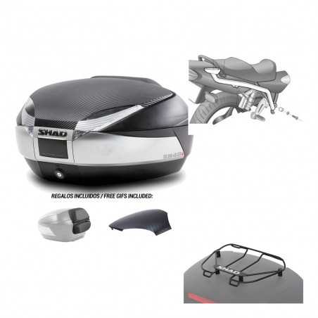 SHAD Baul trasero + herraje montaje parrilla portabultos superior SH48 KIT-180440
