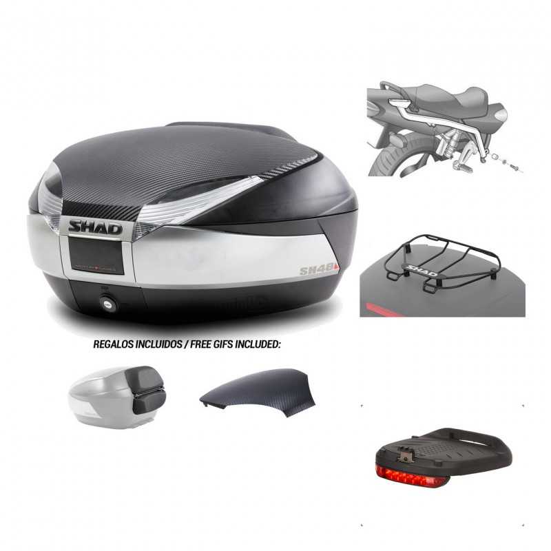 SHAD Baul trasero + herraje montaje accesorios SH48 KIT-180441