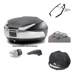 SHAD Baul trasero + herraje montaje accesorios SH48 KIT-180292