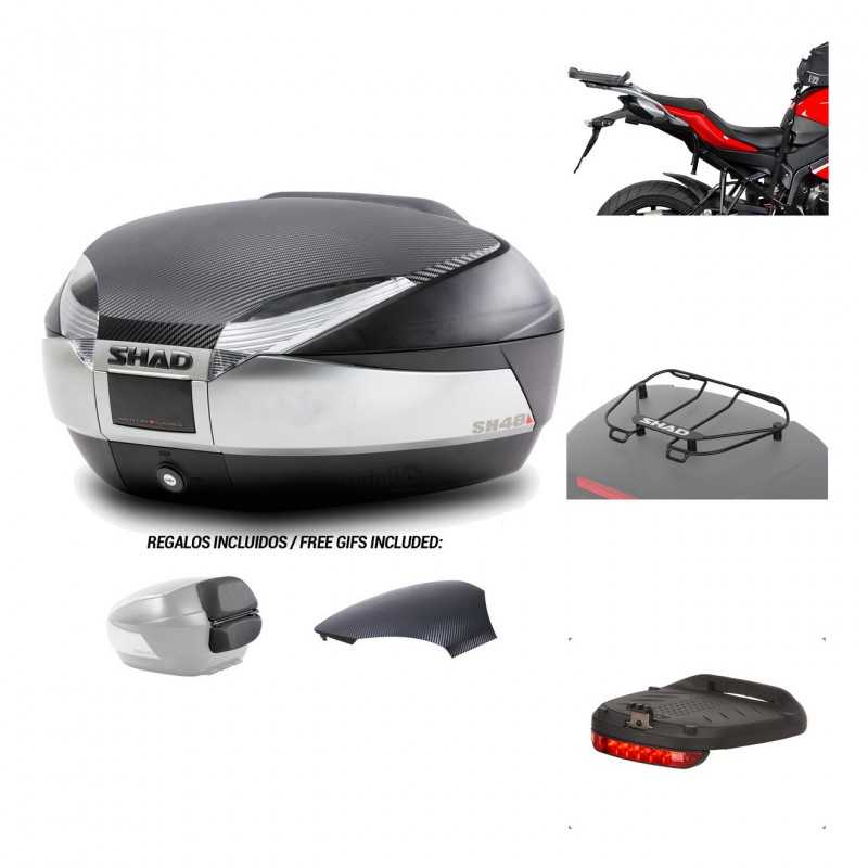 SHAD Baul trasero + herraje montaje accesorios SH48 KIT-180491