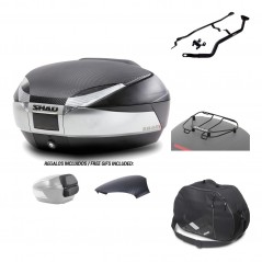 SHAD Baul trasero + herraje montaje accesorios SH48 KIT-180190
