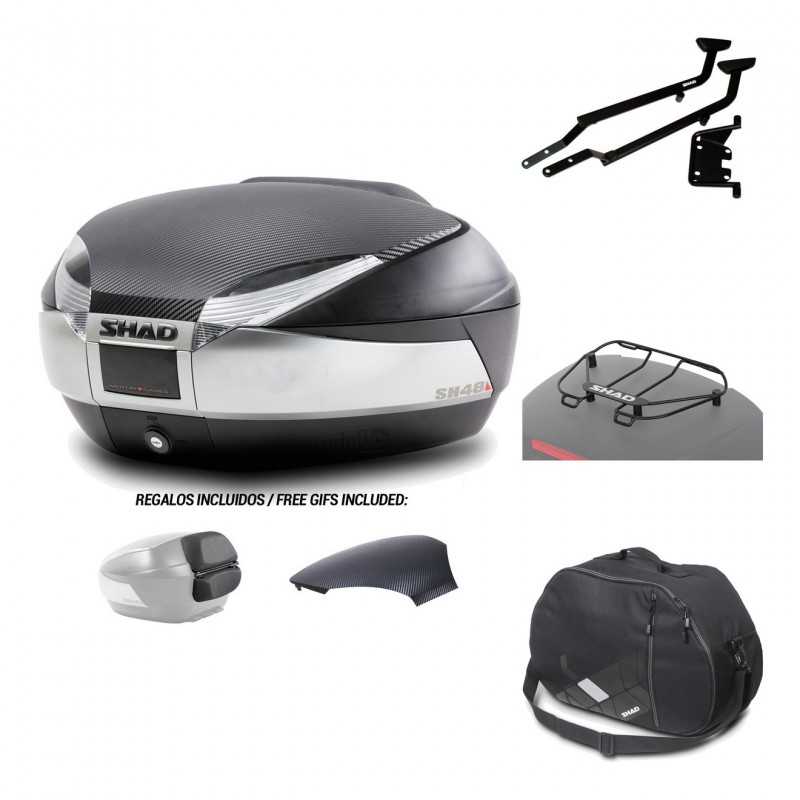SHAD Baul trasero + herraje montaje accesorios SH48 KIT-180392