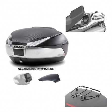 SHAD Baul trasero + herraje montaje parrilla portabultos superior SH48 KIT-180295