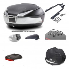 SHAD Baul trasero + herraje montaje accesorios SH48 KIT-180543