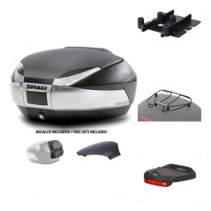 SHAD Baul trasero + herraje montaje accesorios SH48 KIT-180246