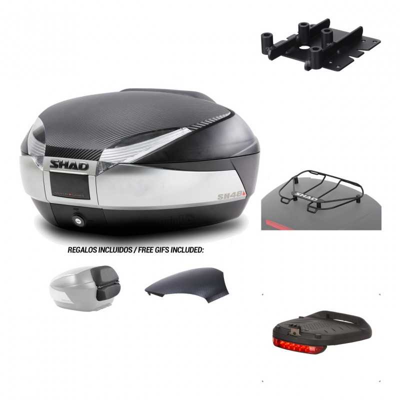 SHAD Baul trasero + herraje montaje accesorios SH48 KIT-180246