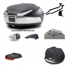 SHAD Baul trasero + herraje montaje accesorios SH48 KIT-180393
