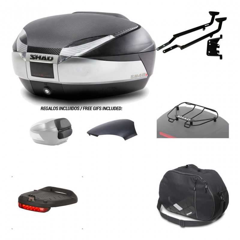SHAD Baul trasero + herraje montaje accesorios SH48 KIT-180393