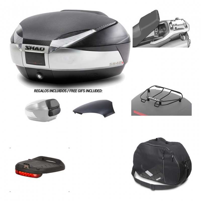 SHAD Baul trasero + herraje montaje accesorios SH48 KIT-180298