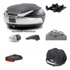 SHAD Baul trasero + herraje montaje accesorios SH48 KIT-180248