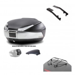 SHAD Baul trasero + herraje montaje parrilla portabultos superior SH48 KIT-180395