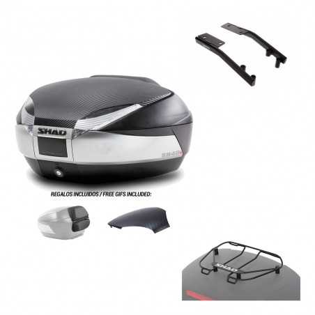 SHAD Baul trasero + herraje montaje parrilla portabultos superior SH48 KIT-180395