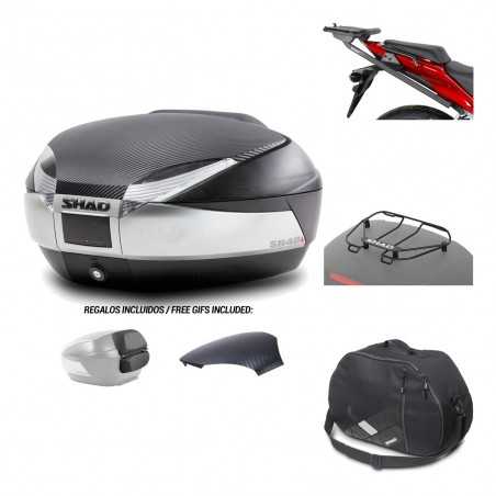 SHAD Baul trasero + herraje montaje accesorios SH48 KIT-180497