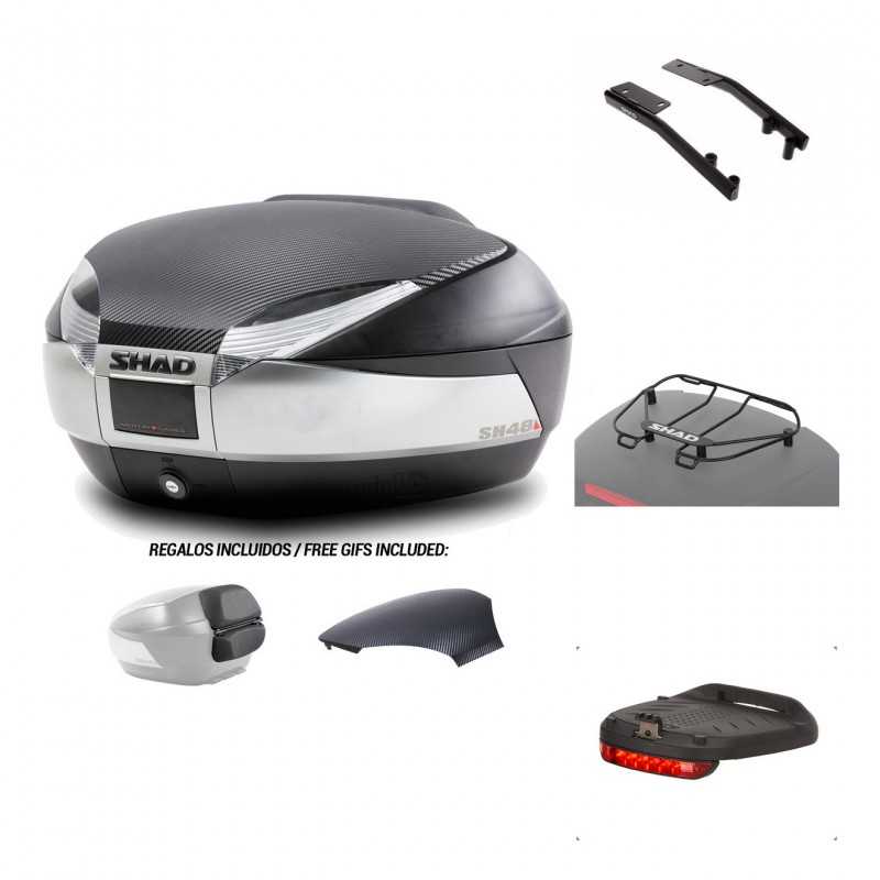 SHAD Baul trasero + herraje montaje accesorios SH48 KIT-180396