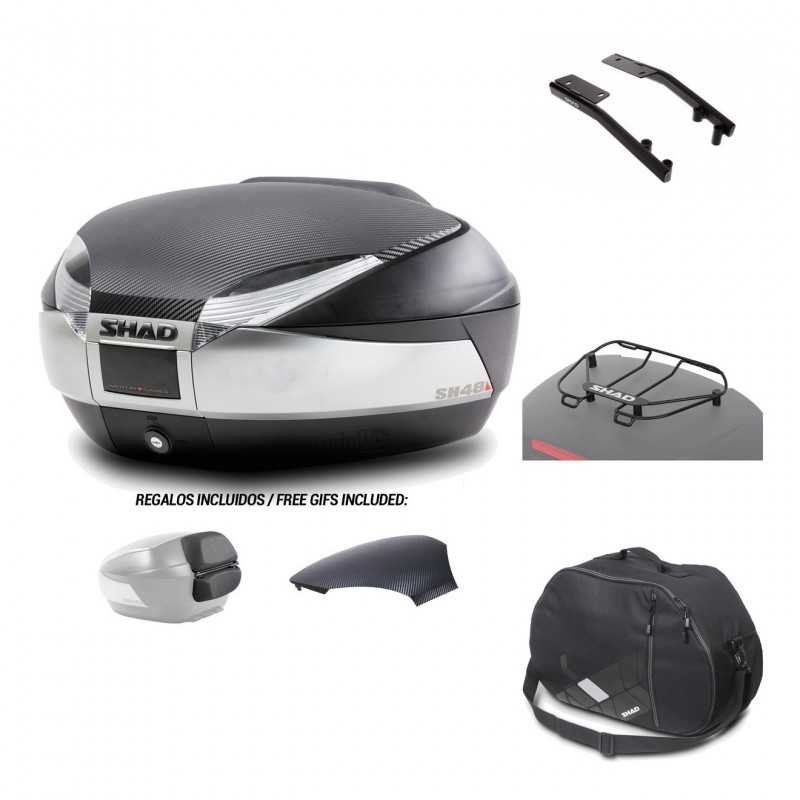 SHAD Baul trasero + herraje montaje accesorios SH48 KIT-180397