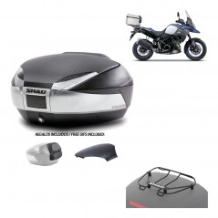 SHAD Baul trasero + herraje montaje parrilla portabultos superior SH48 KIT-180300