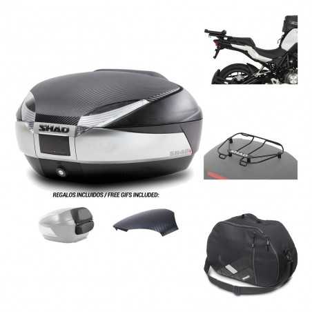 SHAD Baul trasero + herraje montaje accesorios SH48 KIT-180598