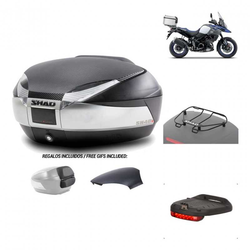 SHAD Baul trasero + herraje montaje accesorios SH48 KIT-180301