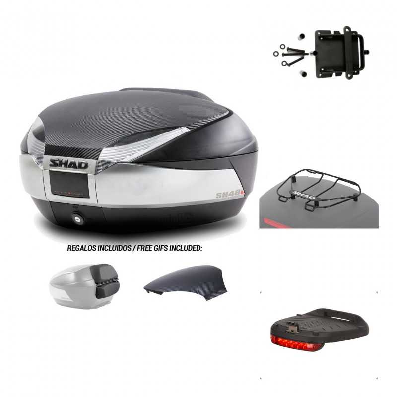 SHAD Baul trasero + herraje montaje accesorios SH48 KIT-180251