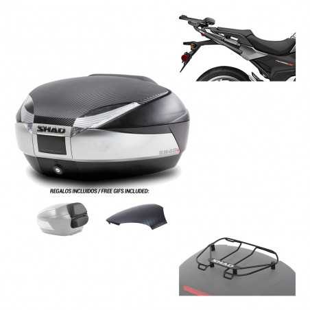 SHAD Baul trasero + herraje montaje parrilla portabultos superior SH48 KIT-180550