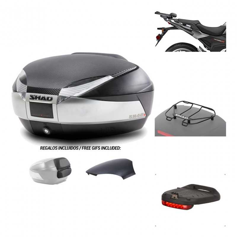SHAD Baul trasero + herraje montaje accesorios SH48 KIT-180551