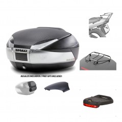 Rear trunk + mounting hardware + accessories  SH48
