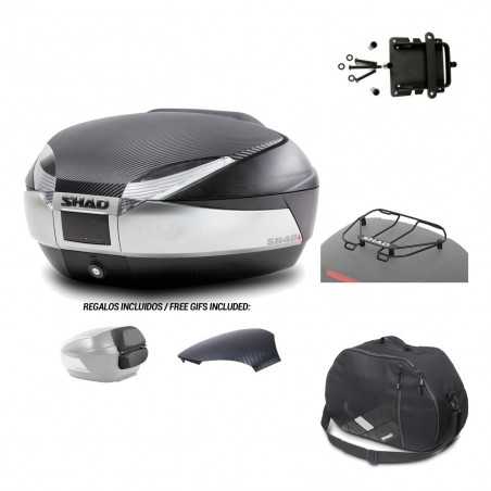 SHAD Baul trasero + herraje montaje accesorios SH48 KIT-180252