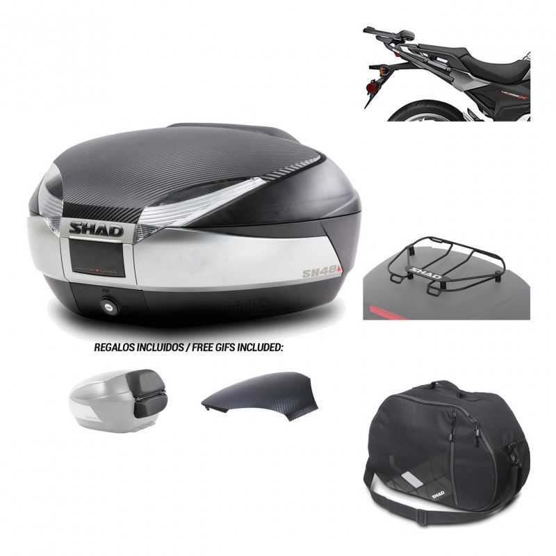 SHAD Baul trasero + herraje montaje accesorios SH48 KIT-180552