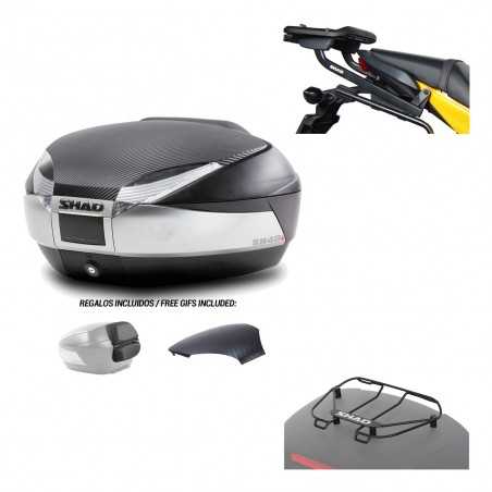 SHAD Baul trasero + herraje montaje parrilla portabultos superior SH48 KIT-180500